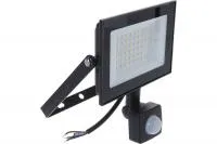 Светодиодный прожектор Uniel ULF-F62-50W/6500K SENSOR IP54 200-240В BLACK UL-00007126