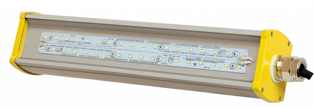 Взрывозащищенный светодиодный светильник LONG-1Ex-P-10 L0,3 (IP66)