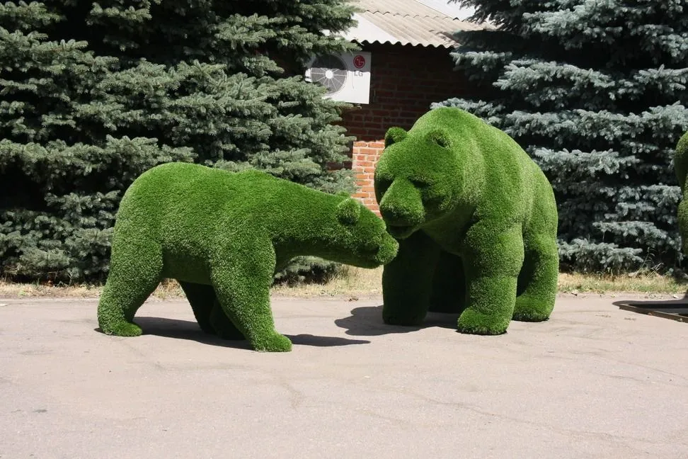 Топиари Медведь с медвежонком