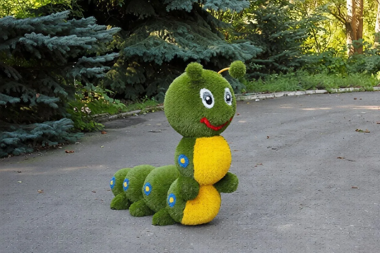 Топиарная фигура "Гусеница Веселая"