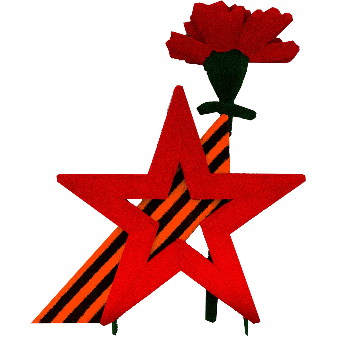 Топиарная фигура Звезда и гвоздика