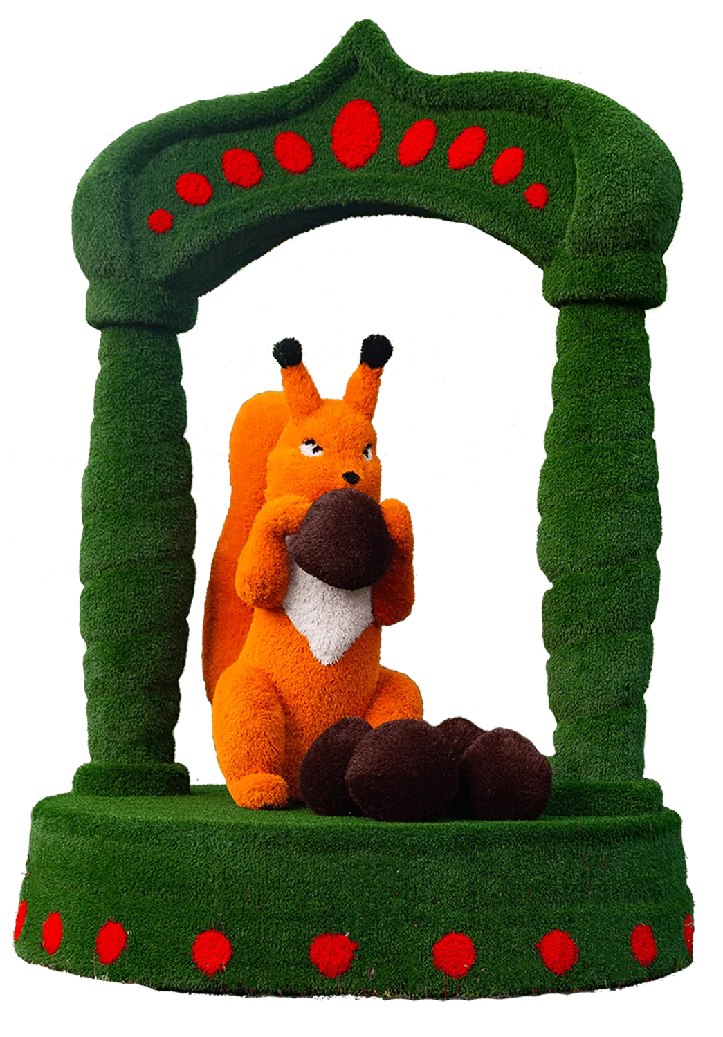 Топиарная фигура Белка с орешками